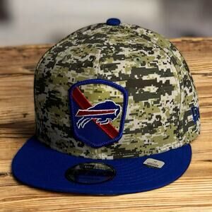 Buffalo Bills Stitched Patched New Era 9Fifty Snapback Digital Camo Hat Cap NFL